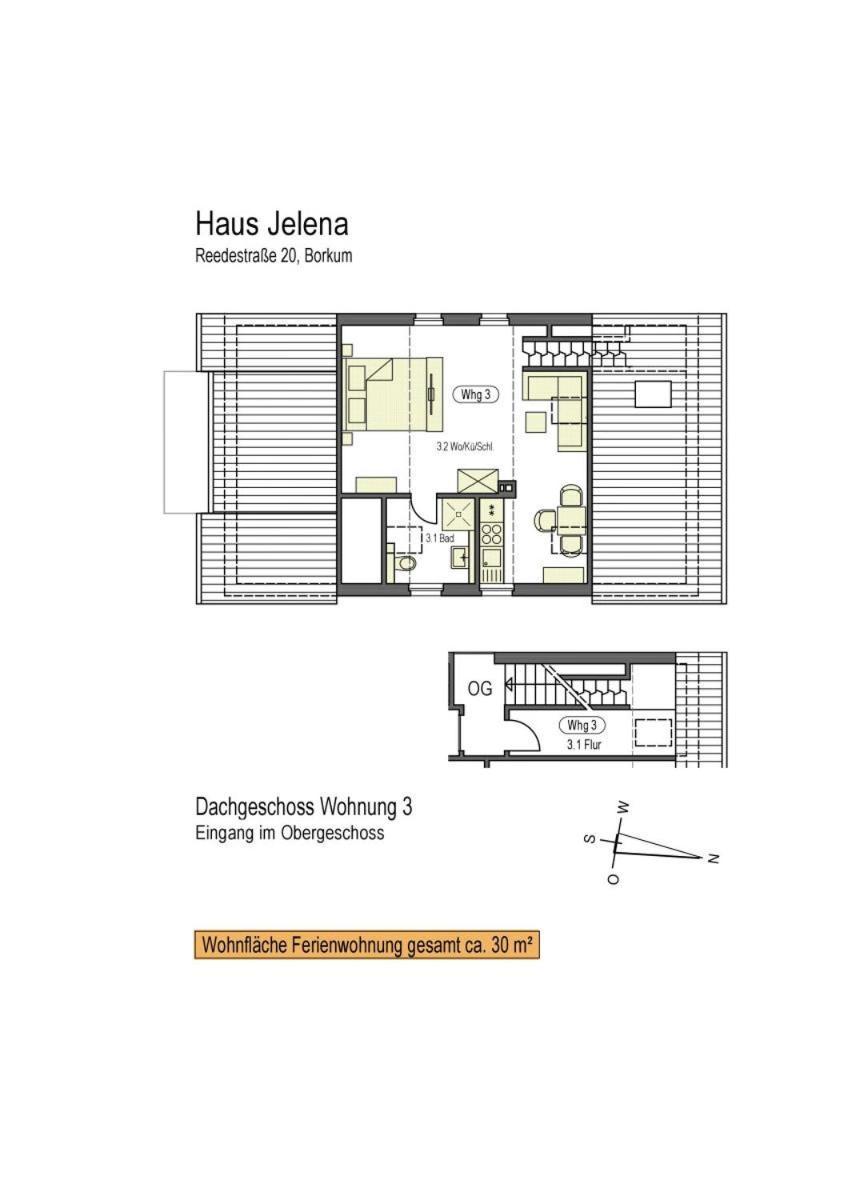 Haus Jelena Appartement 3 Боркум Экстерьер фото
